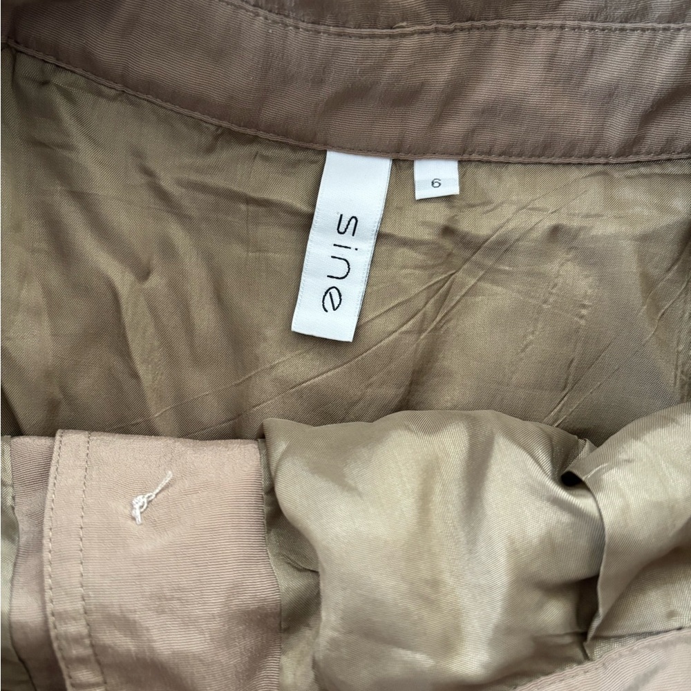 Anthropologie Sine Casual Green Button-Up Skirt sz 6 - Picture 3 of 4